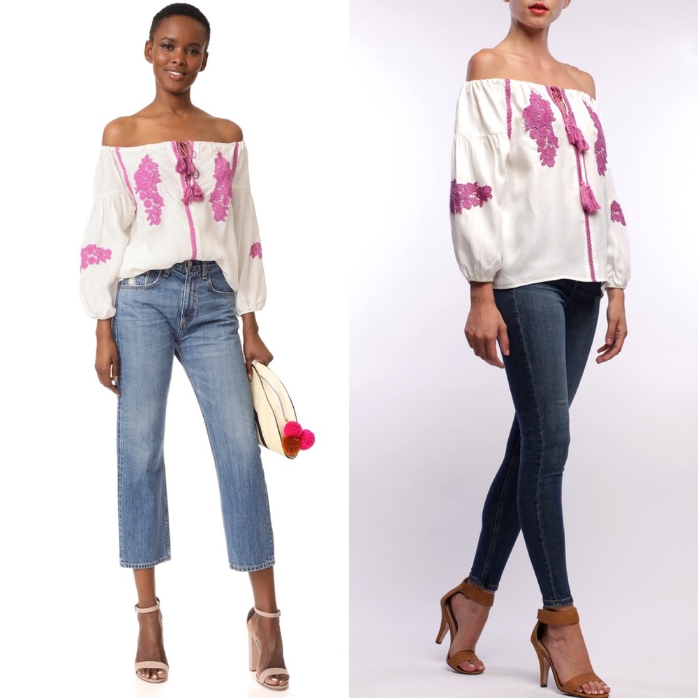 Line & Dot Alicia Embellishment Top
